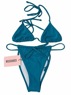 Missguided turquoise bikini